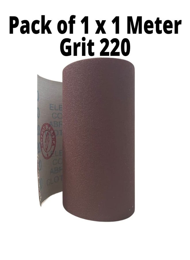 Color Zebra Emery Cloth Roll Sanding Roll Grit - 220 (Size - 4 inch x 1 meter) Pack Of 1. For Grinding Polishing of Metal and Wood - Image 2
